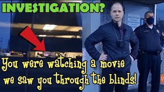 COPS OWNED! AFTER TWO YOUNG MEN CATCH ONE WATCHING A MOVIE, WHILE SAYING HE'S WORKING!