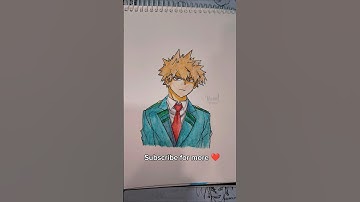 Day 2 of drawing until i reach 10k subscribers 🔥 Bakagou Drawing 🤠 #myheroacademia #shorts #art