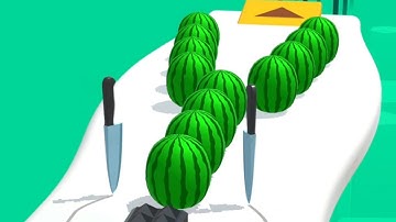 Slice Run! Very Satisfying And Relaxing ASMR Slicing Video