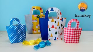 折り紙 トート型エコバッグ Origami Tote Bag カミキィ Kamikey Youtube