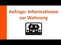 Anfrage: Informationen zur Wohnung