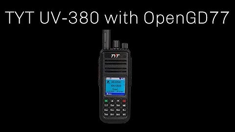 Comparing the RT-3S & TYT UV-380 with OpenGD77