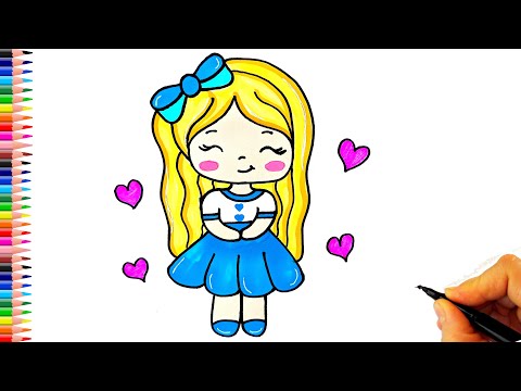 Cici Kız Çizimi - Güzel Kız Çizimi - Kolay Kız Çizimi - Kız Resmi Nasıl Çizilir? - Girl Drawing Easy