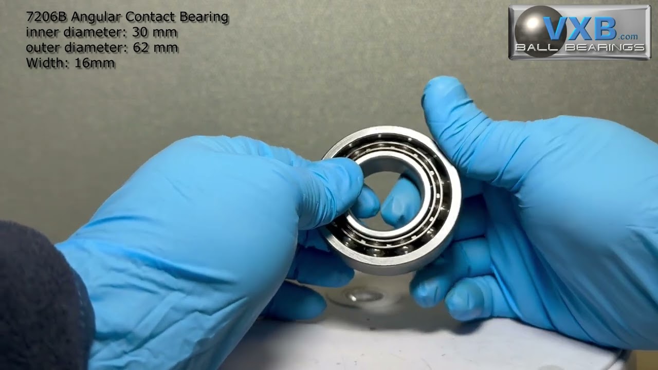 Comparison 30mm inner diameter Angular Contact Bearing 7206B vs Self Aligning  Bearing 2206