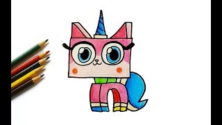 How to draw Unikitty for kids easy drawing tutorial