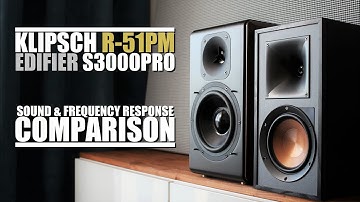 Klipsch R-51PM  vs  Edifier S3000Pro  ||  Sound & Frequency Response Comparison