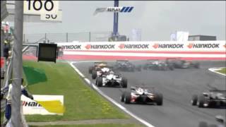 Detailed European Formula 3 2014. Red Bull Ring. Esteban Ocon crashed again at first corner Information