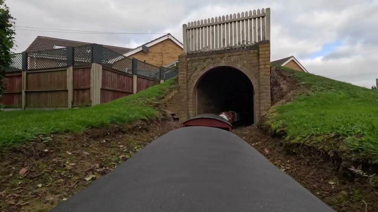 A ride behind a miniature steam engine!|POV