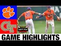 4 clemson vs georgia tech highlights game 3  ncaa baseball highlights  2024 college baseball