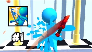 Sword Play! Ninja Slice Runner - Gameplay Walkthrough Part 1 - Tutorial Level 1-10(Android Gameplay)