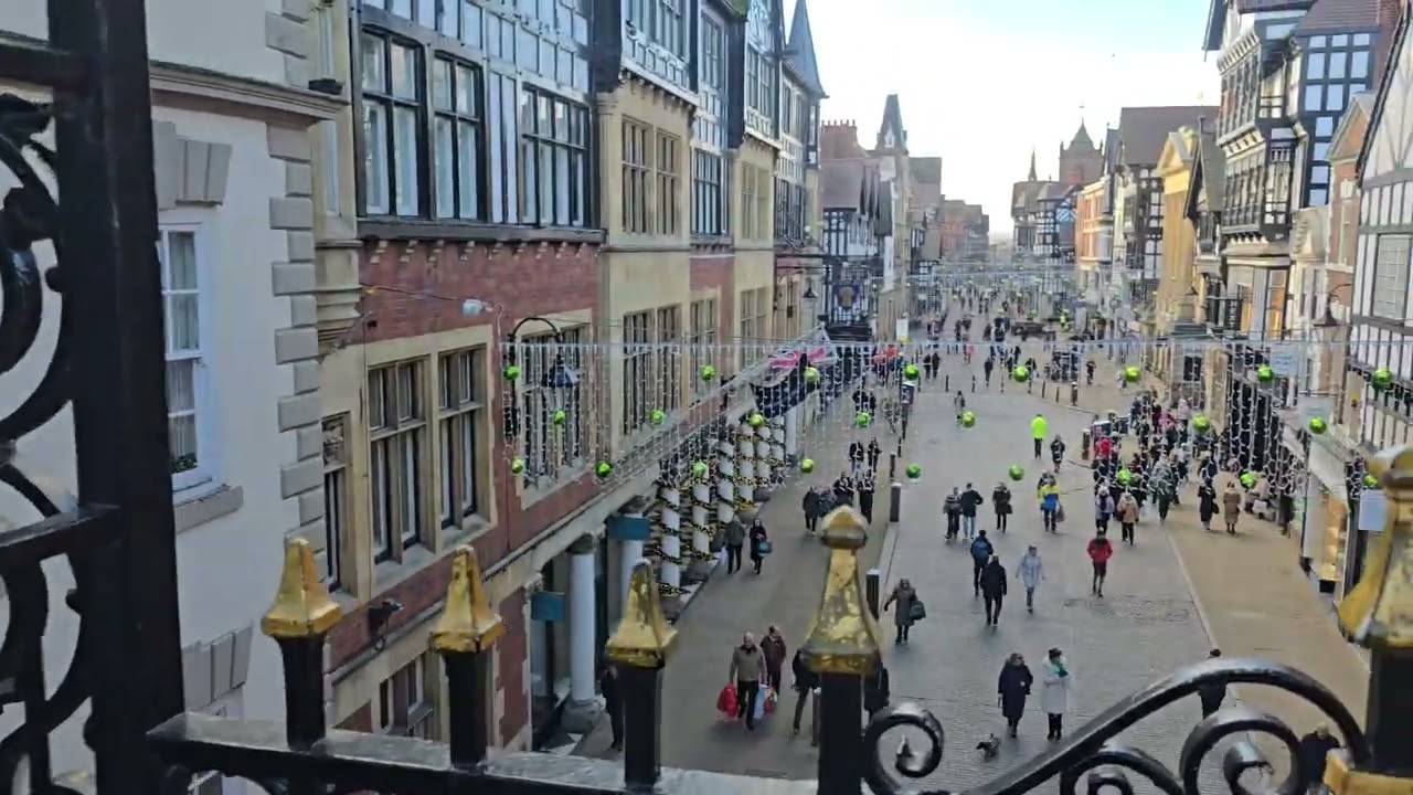 Chester, clock Rome wall 360.