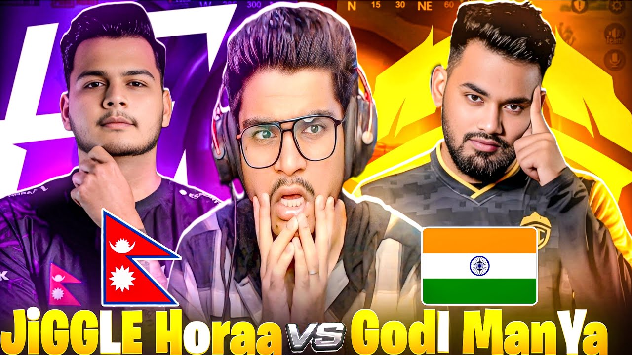 🥵WHICH IGL IS BEST🇳🇵 *JIGGLE HORAA* VS 🇮🇳*GODL MANYA* Best Moments in Pubg Mobile