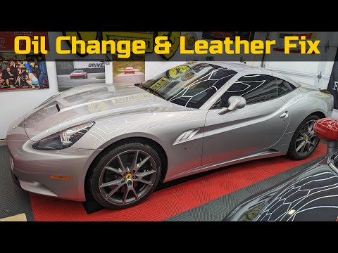 Ferrari California DIY Oil Change & Leather Repair