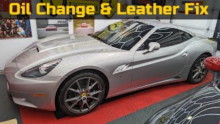 Ferrari California DIY Oil Change & Leather Repair