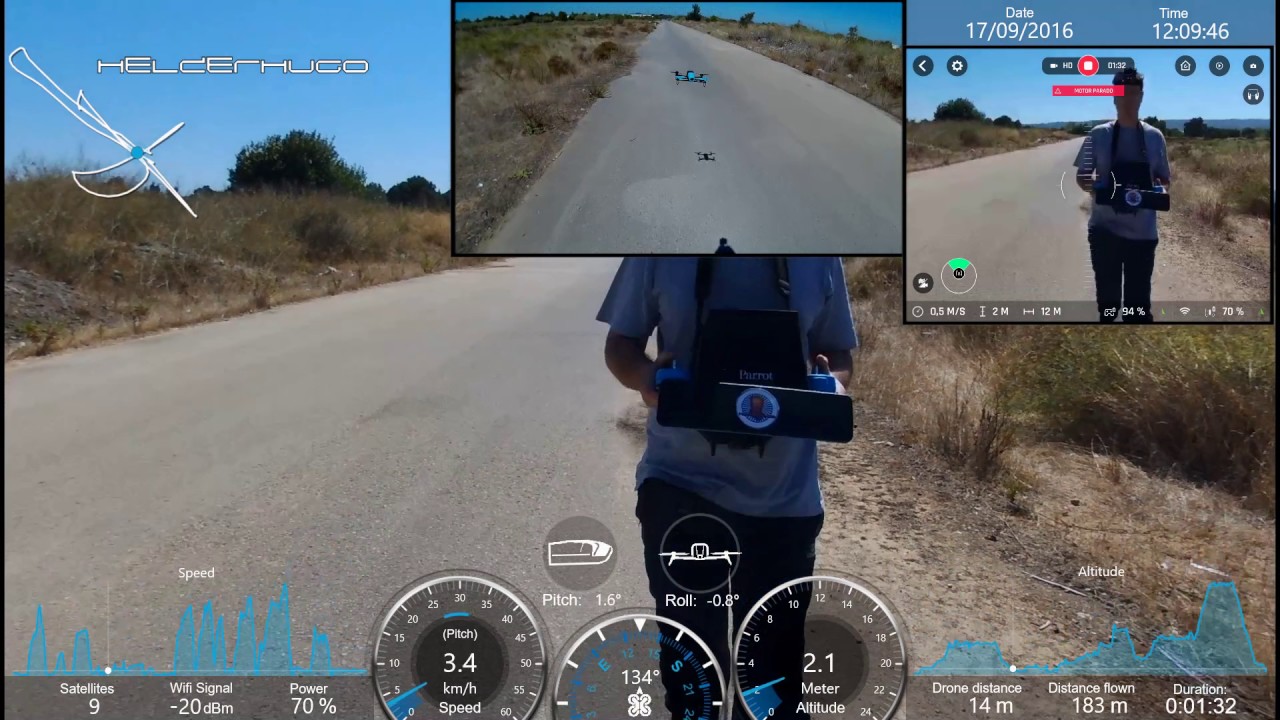 My 4th Parrot Bebop Drone first flight after bought with defect and fixed Part 1