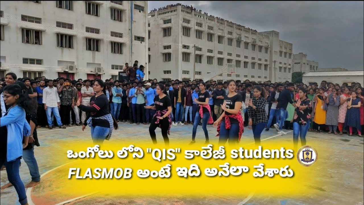 | QISCET |CSE 2020 Flash mob | best flash mob| QIS COLLEGE OF ENGINEERING #cse ongole |