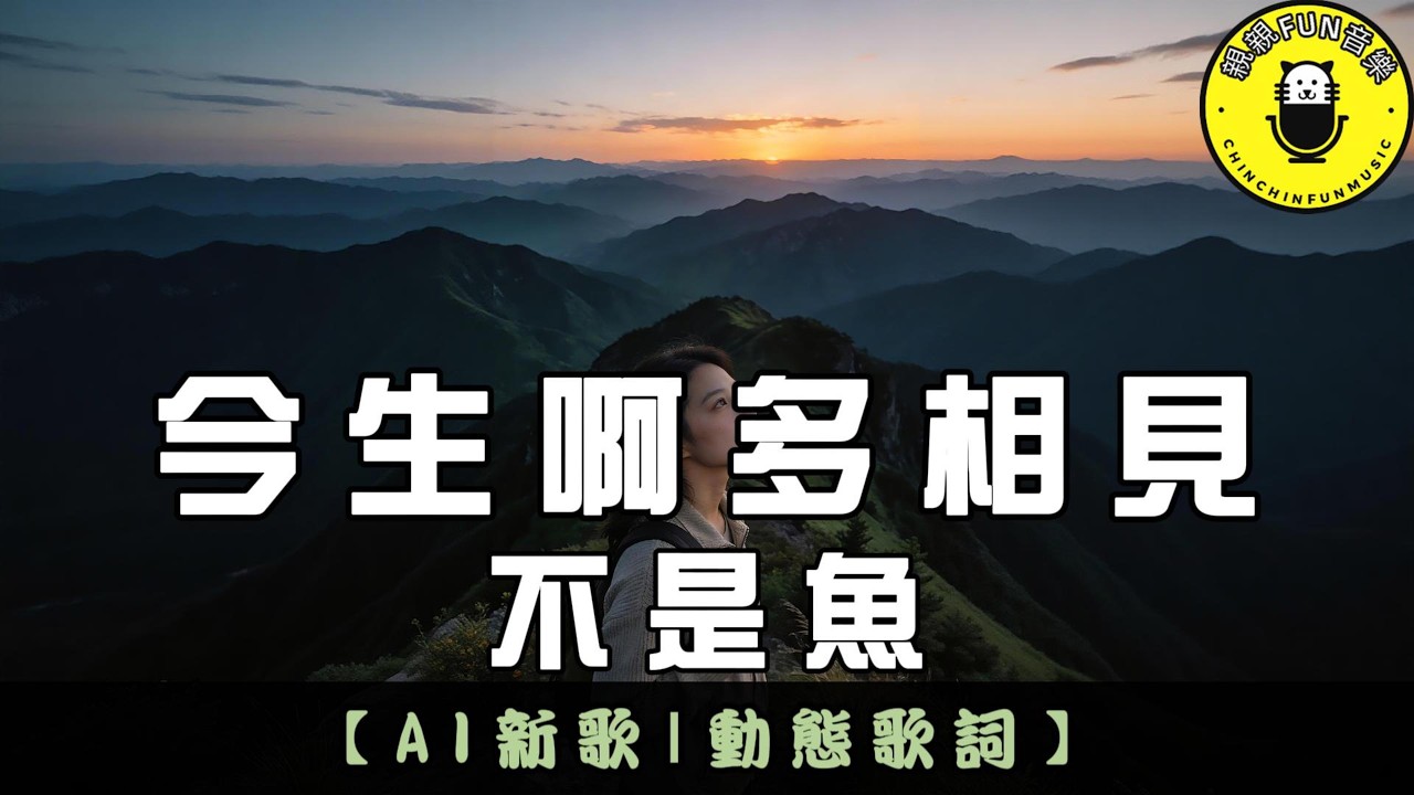 【AI歌曲】不是魚 - 今生啊多相見(原唱：萬仁)｜繁體拼音歌詞 CC字幕｜親親Fun音樂