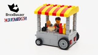 LEGO CITY MOC HOT DOG STAND | 141pcs | Brick Builder Creations