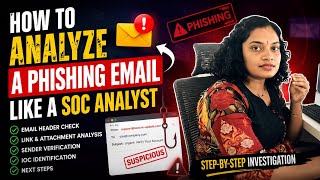 How to Analyze a Phishing Email Like a SOC Analyst | Step-by-Step Investigation#CyberSecurity