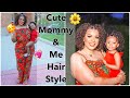 Cute And Easy Mommy &amp; Me Hair Style | Twist Out