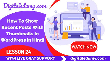 How to Show Recent Posts with Thumbnails in WordPress in Hindi