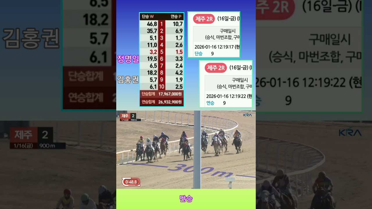 [경마] 따라 오지마~