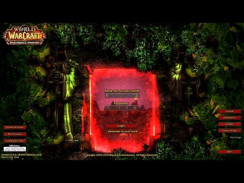 Warlords Of Draenor Login Screen Music - Siege Of Worlds