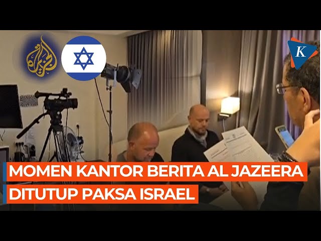 Momen Kantor Berita Al Jazeera di Yerusalem Timur Ditutup Paksa oleh Israel Hingga Sita Alat Siaran class=