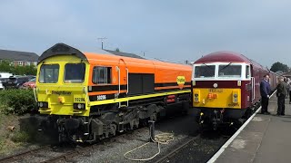 GREAT variety of locos ,OLD and NEW!! Severn Valley Rly, Spring Diesel Gala. 18th May2024