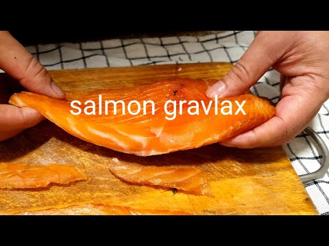 ทำ salmon gravlax home made หรือ แซลม่อนรมควัน ทานเองที่บ้าน