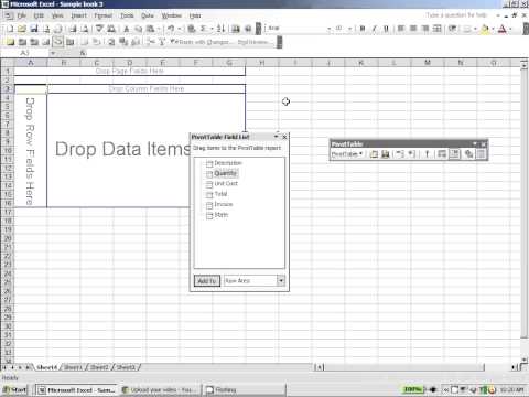 Excel 2003: How To Create A Pivot Table In Excel