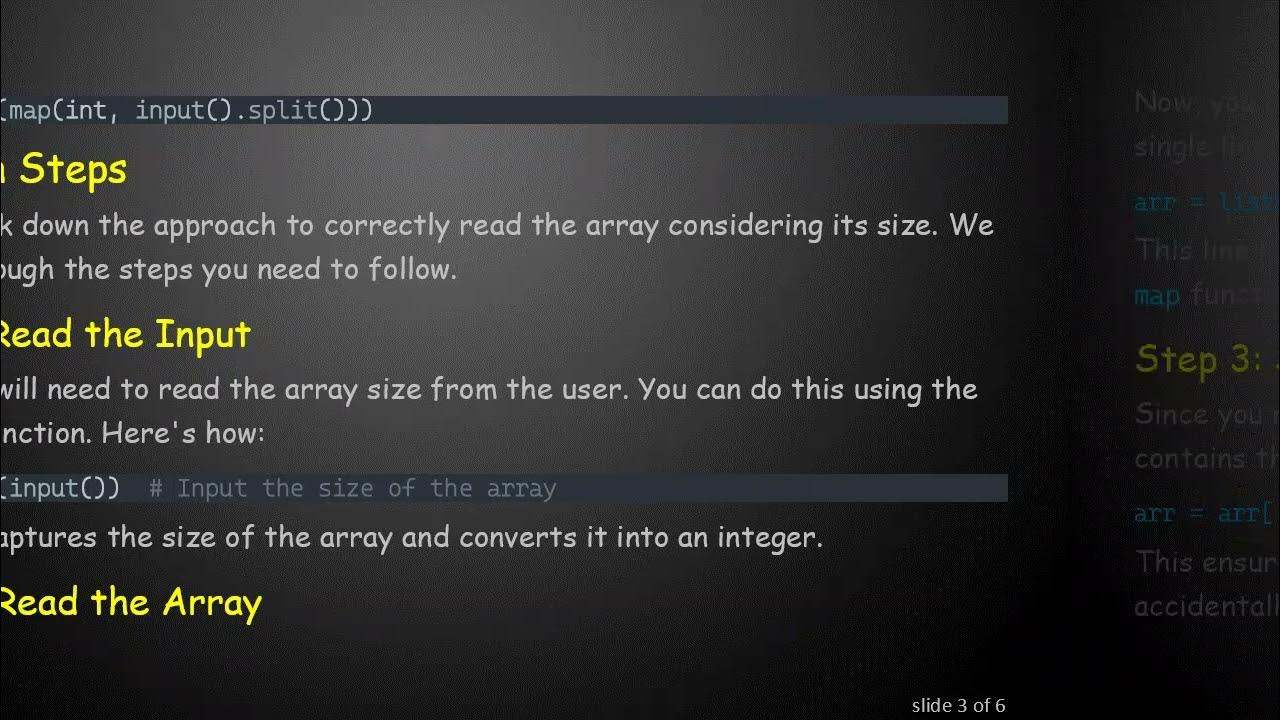 How to Efficiently Read an Array of Integers from a Single Line in ...