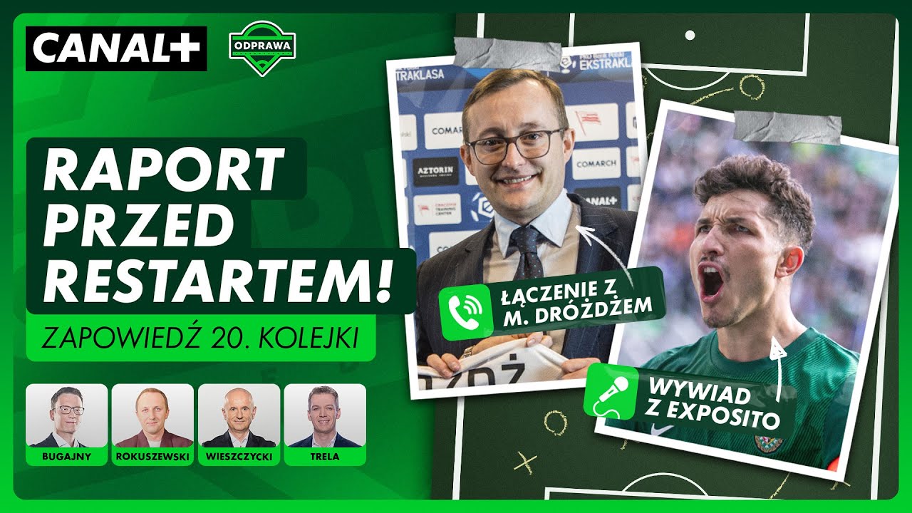 EKSTRAKLASA WRACA DO GRY! ZAPOWIADAMY 20. KOLEJKĘ | ODPRAWA PRZEDMECZOWA - LIVE OD 11:00 - YouTube