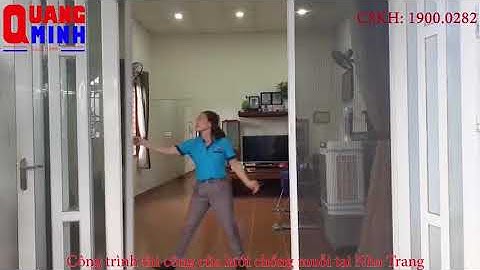 Công trình thi công cửa lưới chống muỗi kiểu dáng xếp tại Nha Trang/ Cửa lưới Quang Minh