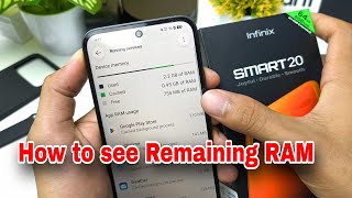 How to check the remaining RAM on the Infinix Smart 20 