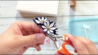 つまみ細工  かんざしの組み上げ