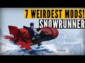 Top 7 WEIRDEST SnowRunner mods (4K 60FPS)