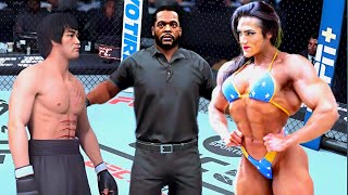PS5| Bruce Lee vs. Beautiful Muscular Natalia (EA Sports UFC 5)