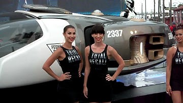 New Total Recall Movie - Flying Federal Police Car