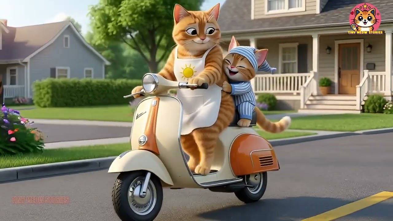 Mama Cat Trims Fur on the Farm and Makes Tiger Hat For Kittens At Home🐾🎩🐯