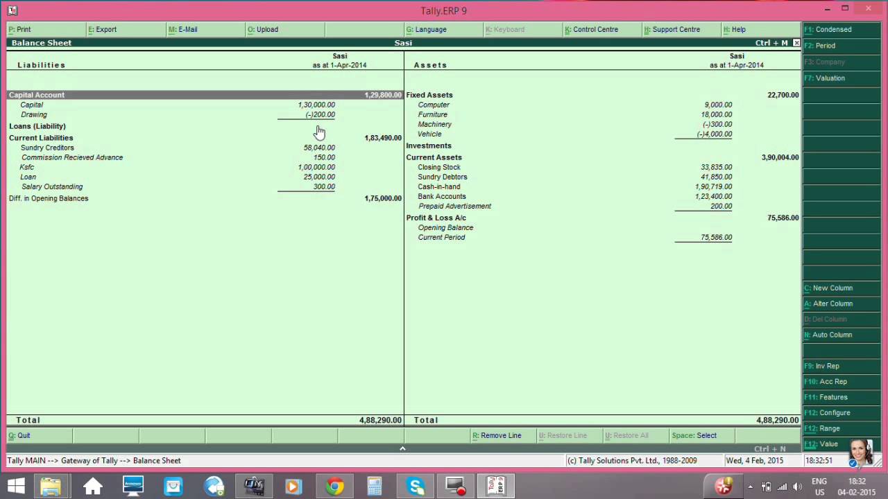 tally profit and loss account balance sheet youtube performance kpi scorecard template excel statement of changes in equity partnership example pdf