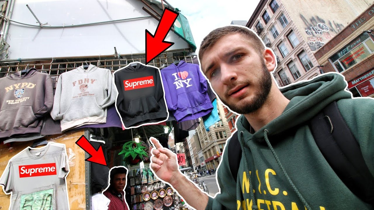BUYING FAKE SUPREME, YEEZYS AND BAPE IN NYC CHINATOWN! THEY TRIED