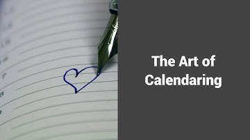MOOC USSV101x | Effective Time Management | The Art of Calendaring