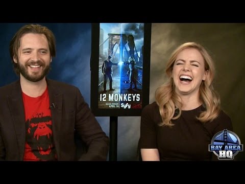 HILARIOUS | 12 MONKEYS | SEASON 2 | INTERVIEW | AMANDA SCHULL | AARON STANFORD | 