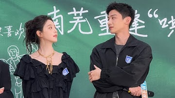 A compilation of Baijingting/Sangyan staring at Zhangruonan/Wenyifan 😍🥰🤭
