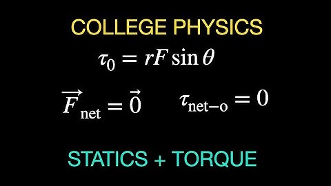 Physics Summary Chapter 9: Statics and Torque