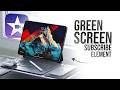 How to Use Green Screen Subscribe on iMovie iPad (tutorial)
