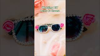 Beautiful Wedding Style Sunglasses Decoration #diy #craft #craftyliving #ytshorts #bridallook