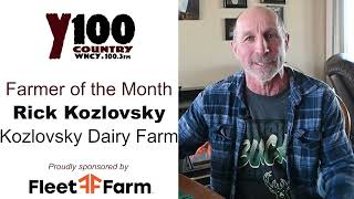 Y100 Farmer of the Month: Rick Kozlovsky of Kozlovsky Dairy Farm