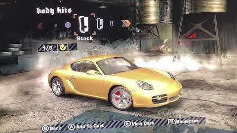 Need for speed most wanted Porsche Cayman S all body kits